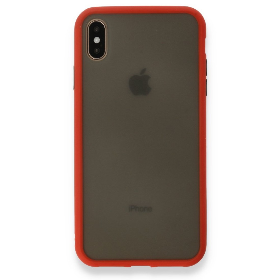 Apple iPhone XS Max Kılıf Montreal Silikon Kapak - Kırmızı