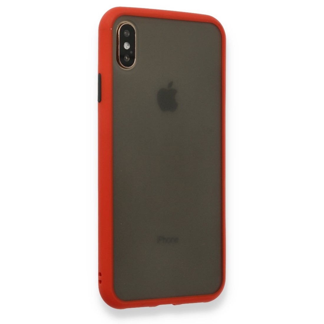 iPhone XS Max Kılıf Montreal Silikon Kapak - Kırmızı