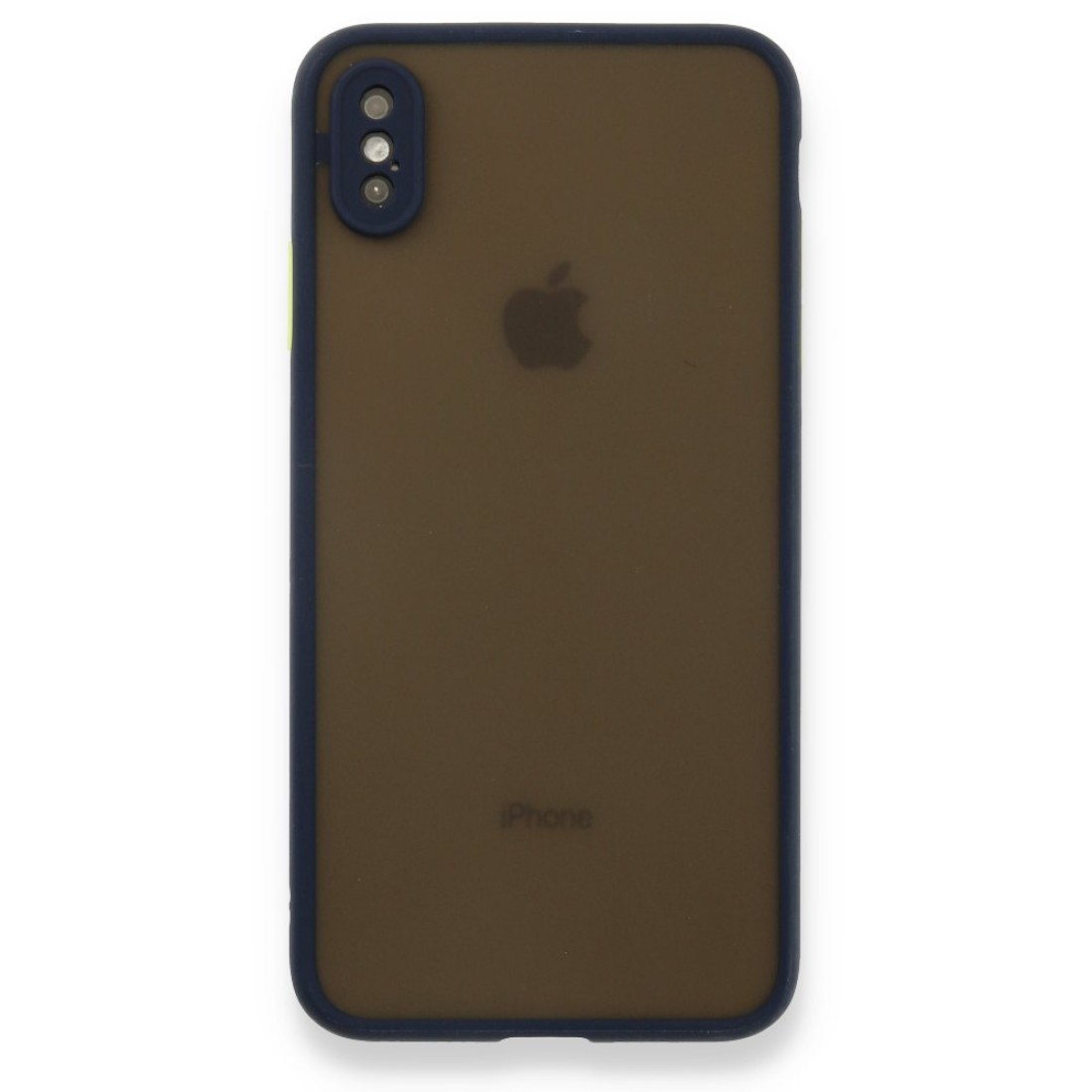 Apple iPhone XS Max Kılıf Montreal Silikon Kapak - Lacivert