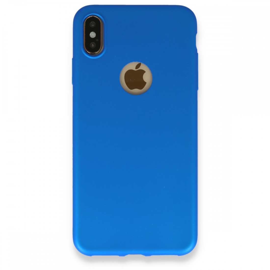 Apple iPhone XS Max Kılıf Premium Rubber Silikon - Mavi