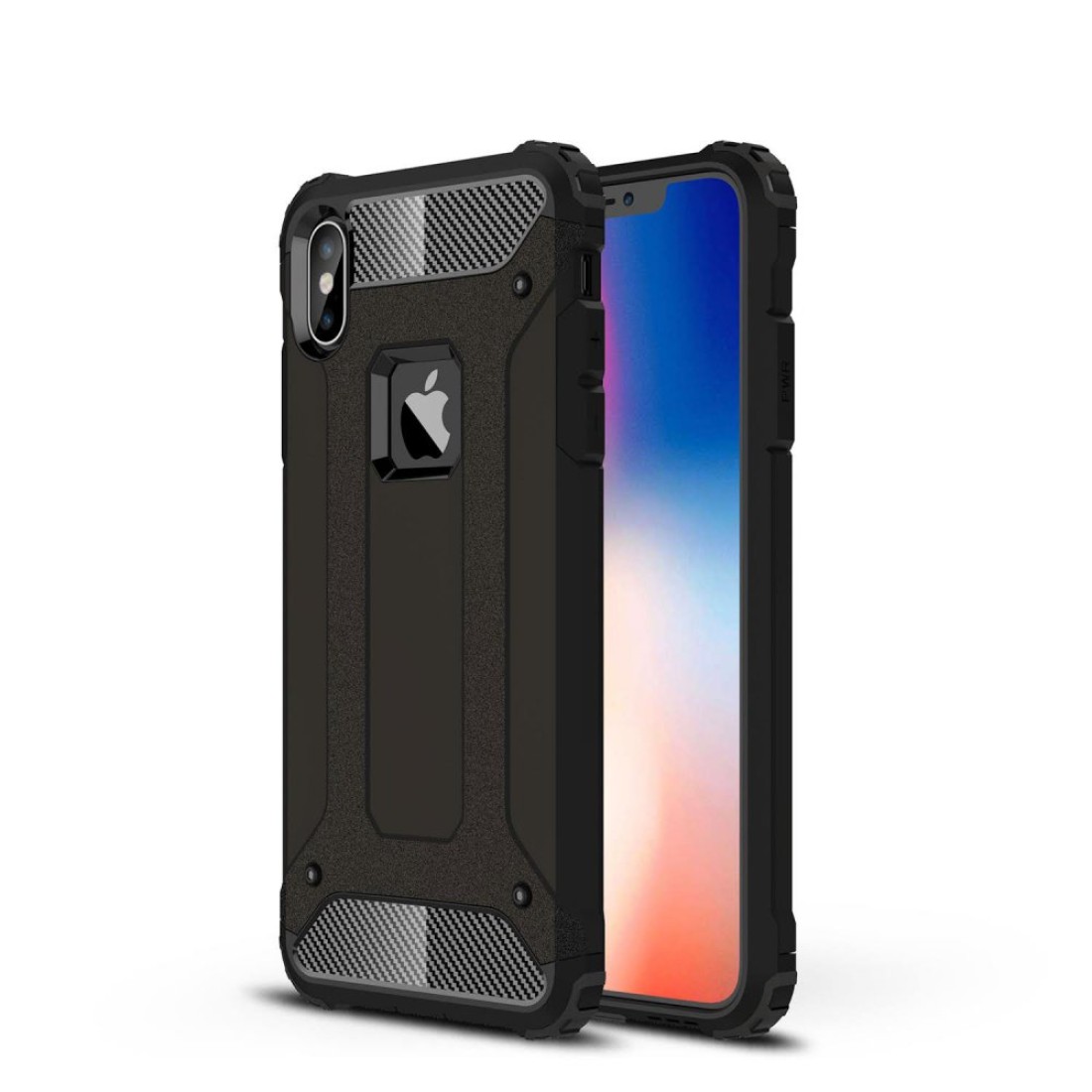 Apple iPhone XS Max Kılıf Tank Silikon Kapak - Siyah