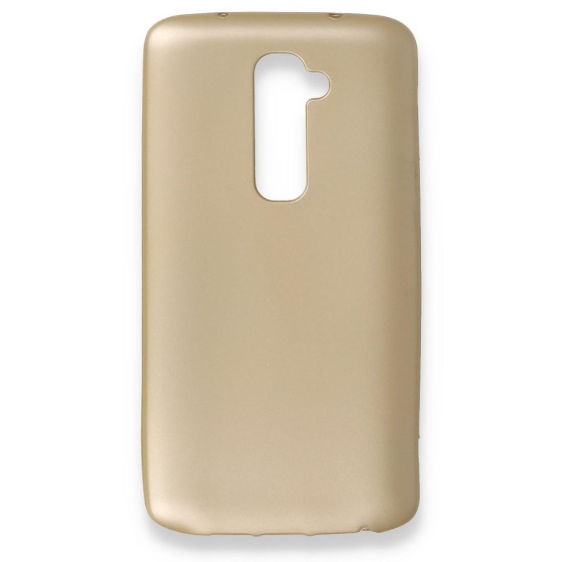 LG G2 Kılıf Premium Rubber Silikon - Gold