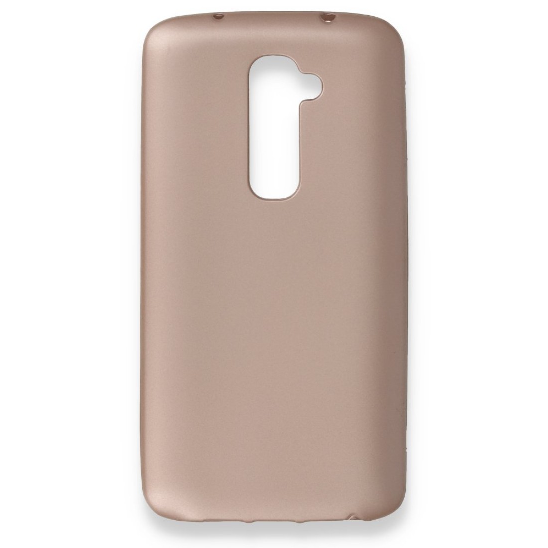 LG G2 Kılıf Premium Rubber Silikon - Rose Gold