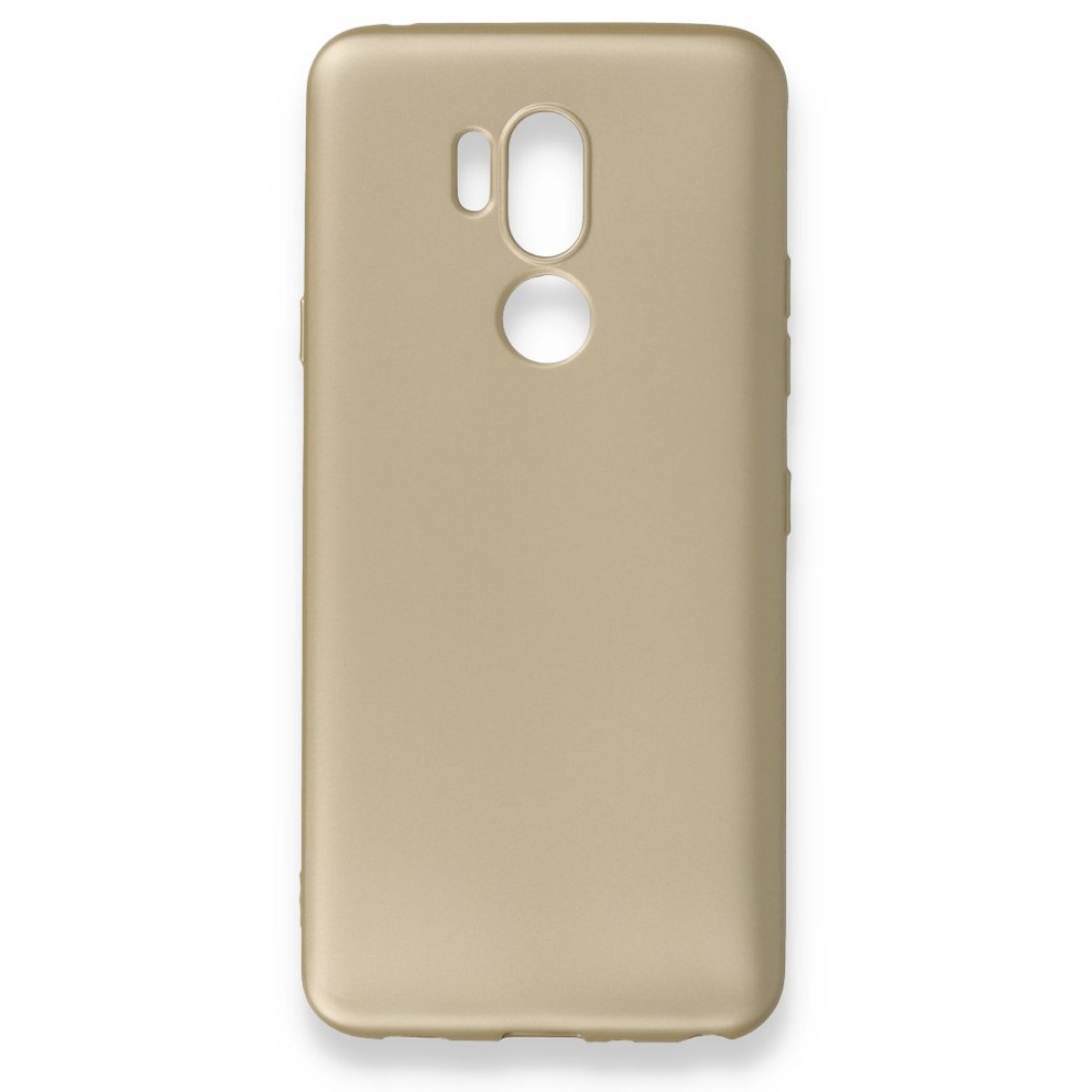 LG G7 ThinQ Kılıf Premium Rubber Silikon - Gold