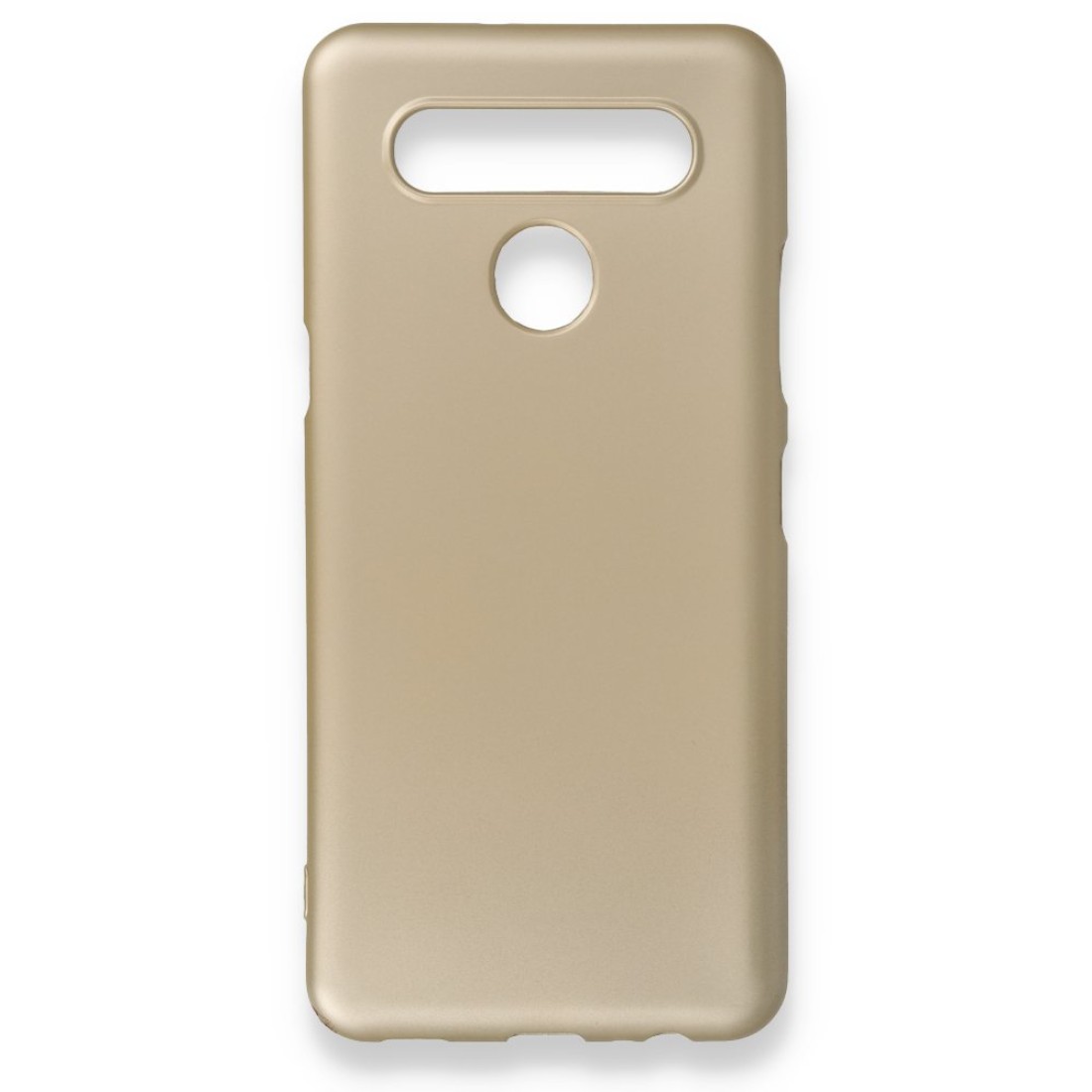 LG K41S Kılıf Premium Rubber Silikon - Gold