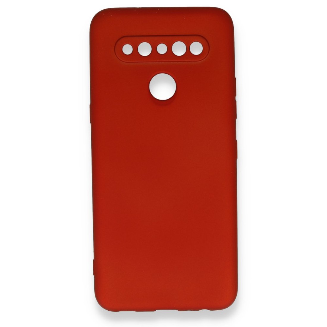 LG K61 Kılıf Premium Rubber Silikon - Kırmızı
