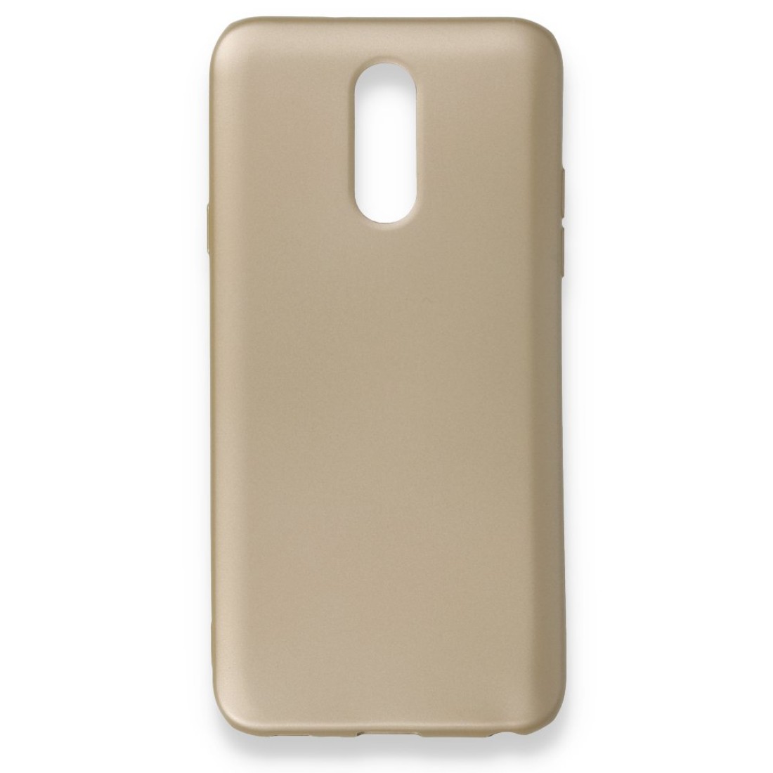 LG Q7 Kılıf Premium Rubber Silikon - Gold