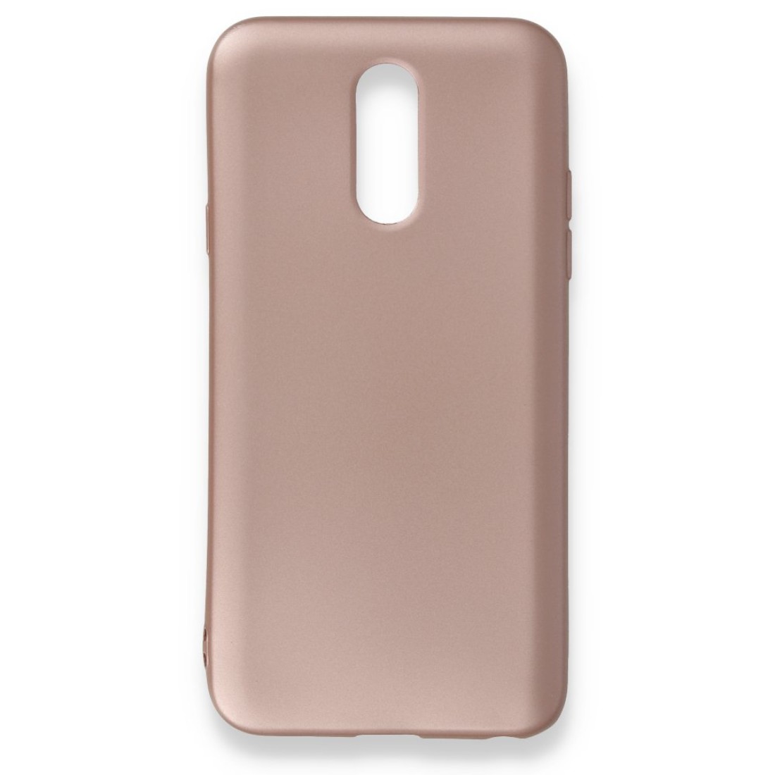 LG Q7 Kılıf Premium Rubber Silikon - Rose Gold