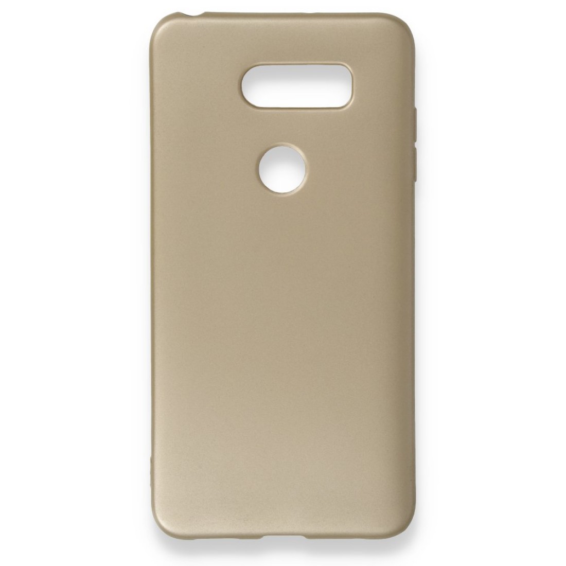 LG V30 Kılıf Premium Rubber Silikon - Gold