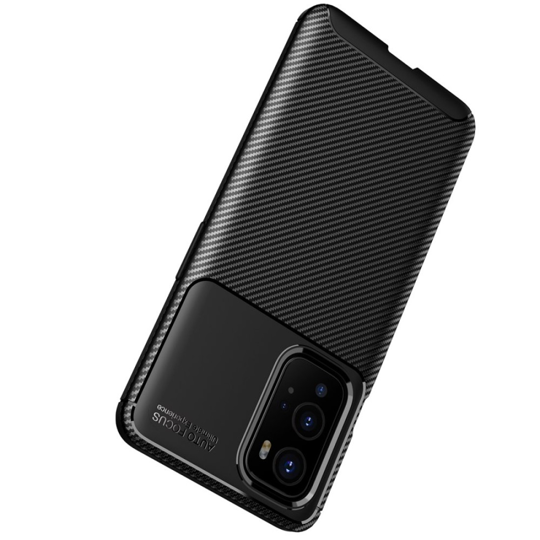 One Plus 9 Pro Kılıf Focus Karbon Silikon - Siyah