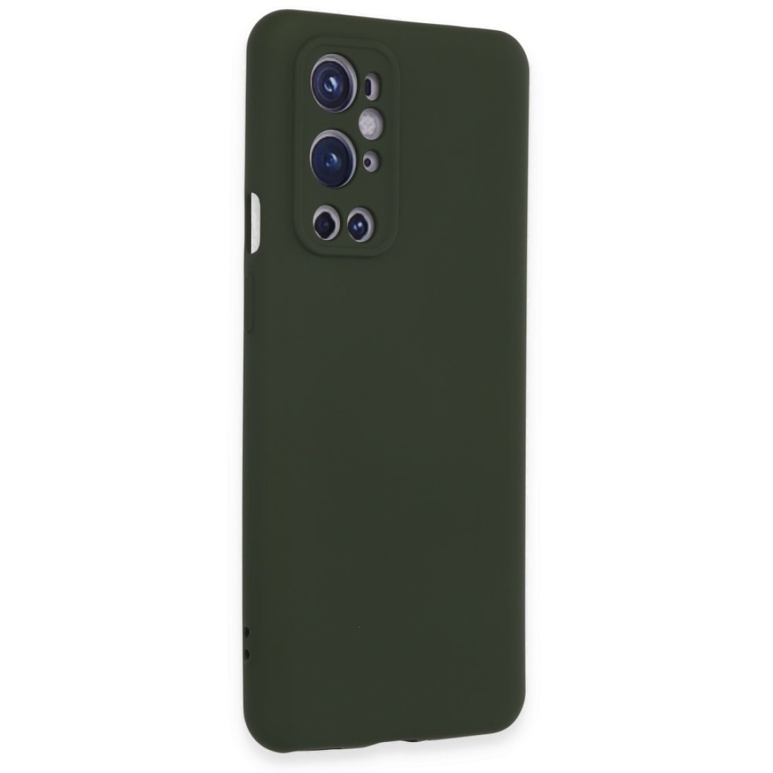 One Plus 9 Pro Kılıf Nano içi Kadife  Silikon - Koyu Yeşil