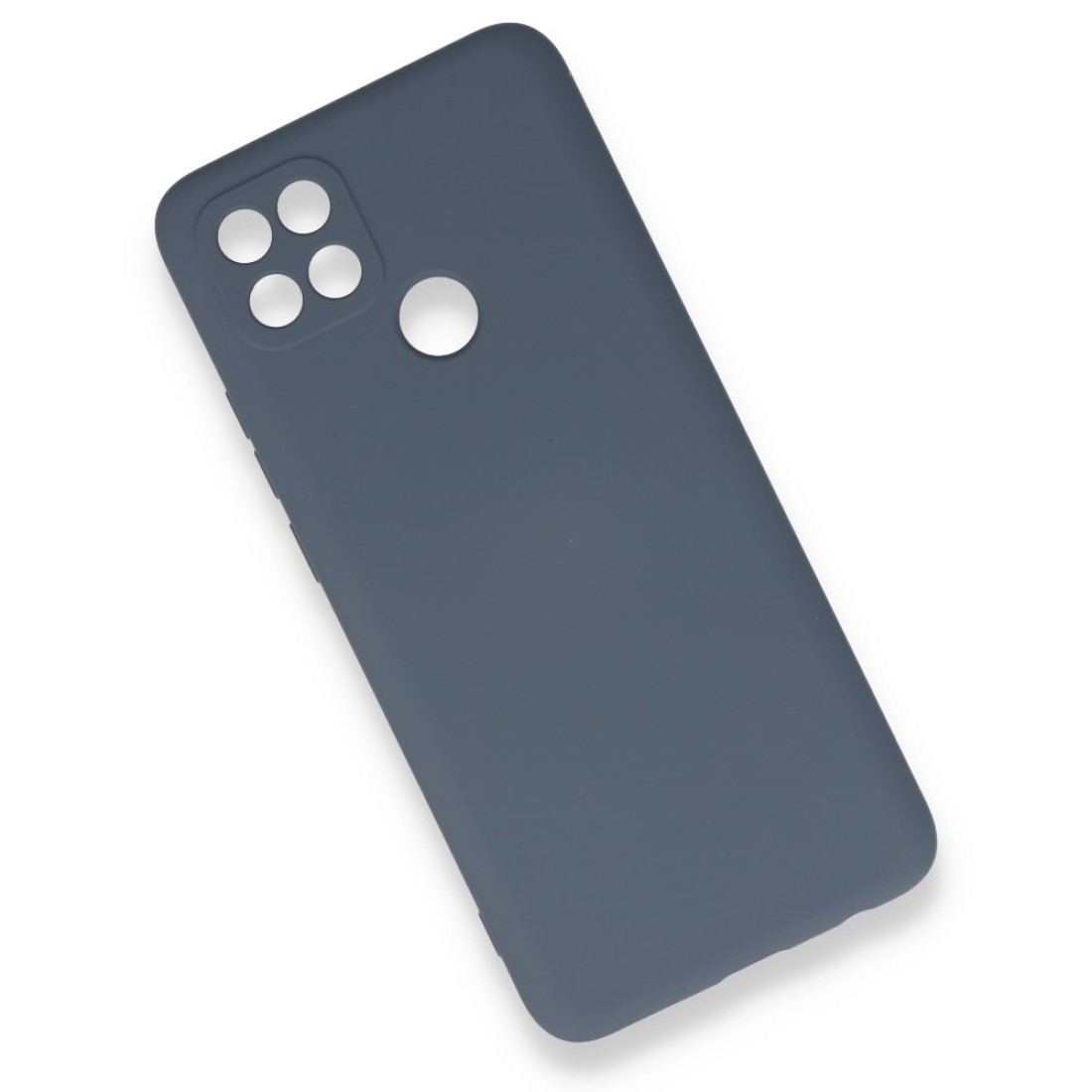 Oppo A15 Kılıf Nano içi Kadife  Silikon - Gri