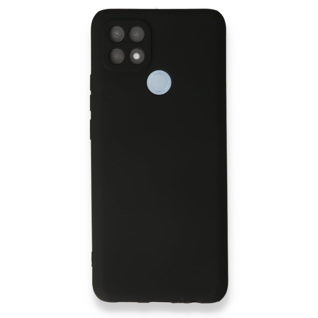 Oppo A15S Kılıf Premium Rubber Silikon - Siyah