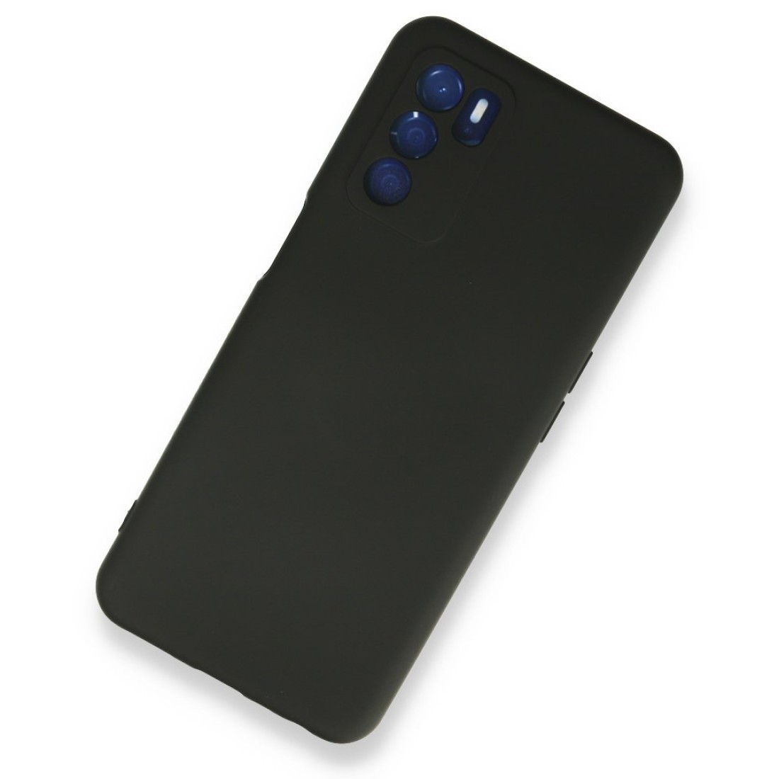 Oppo A55 Kılıf Nano içi Kadife  Silikon - Siyah