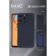 Oppo A38 Kılıf Nano içi Kadife Silikon - Siyah