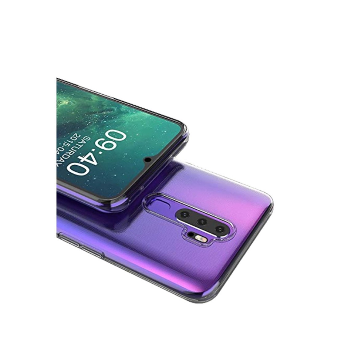 Oppo A5 2020 Kılıf Lüx Şeffaf Silikon