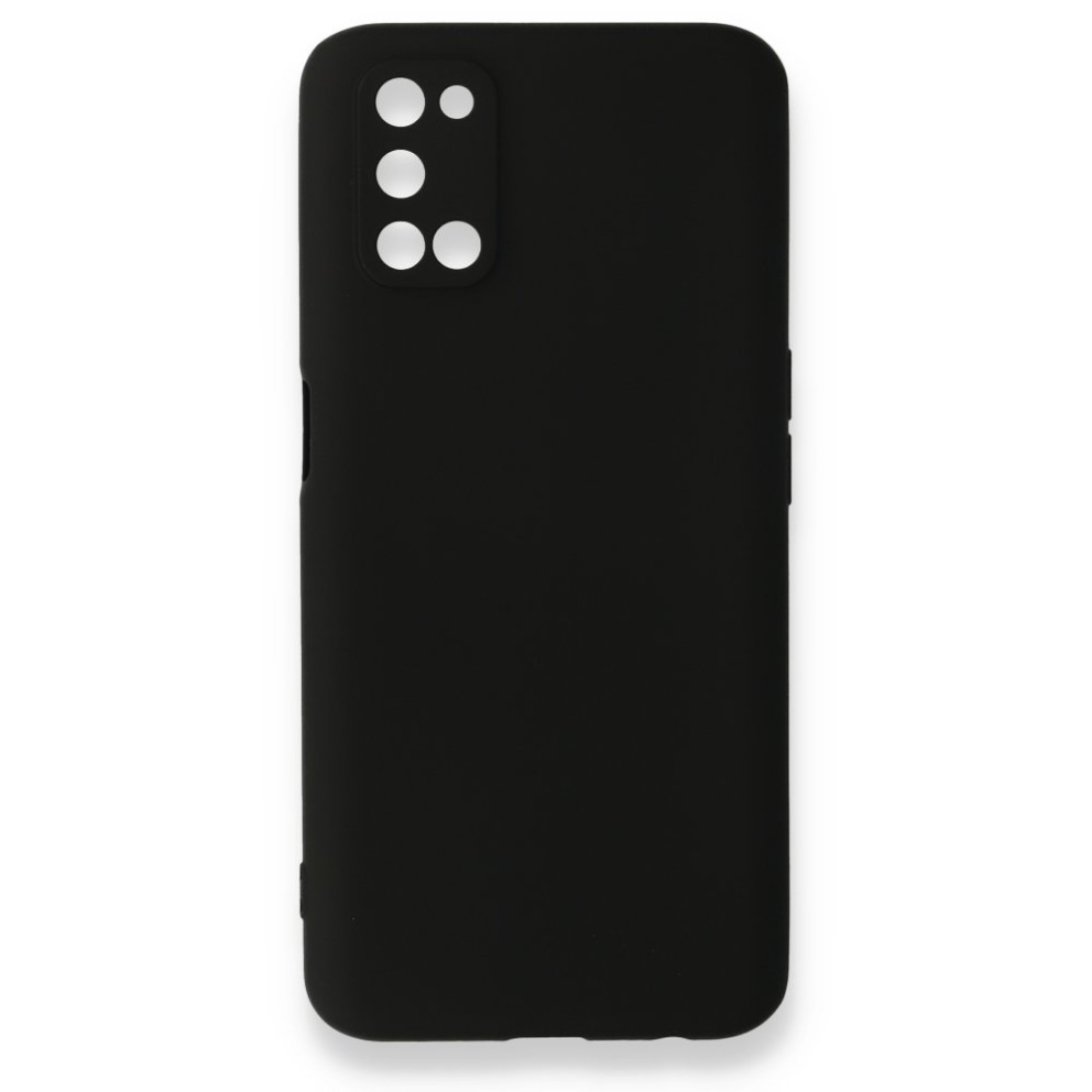 Oppo A52 Kılıf Premium Rubber Silikon - Siyah