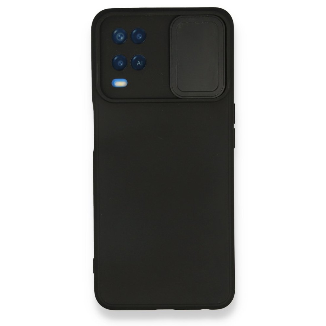 Oppo A54 4G Kılıf Color Lens Silikon - Siyah