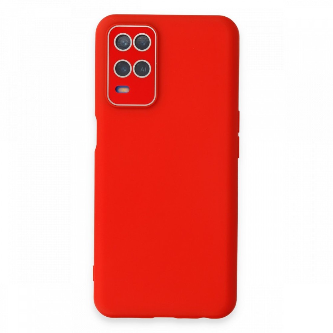 Oppo A54 4G Kılıf Lansman Glass Kapak - Kırmızı