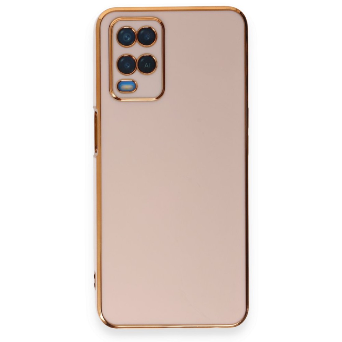 Oppo A54 4G Kılıf Volet Silikon - Pembe