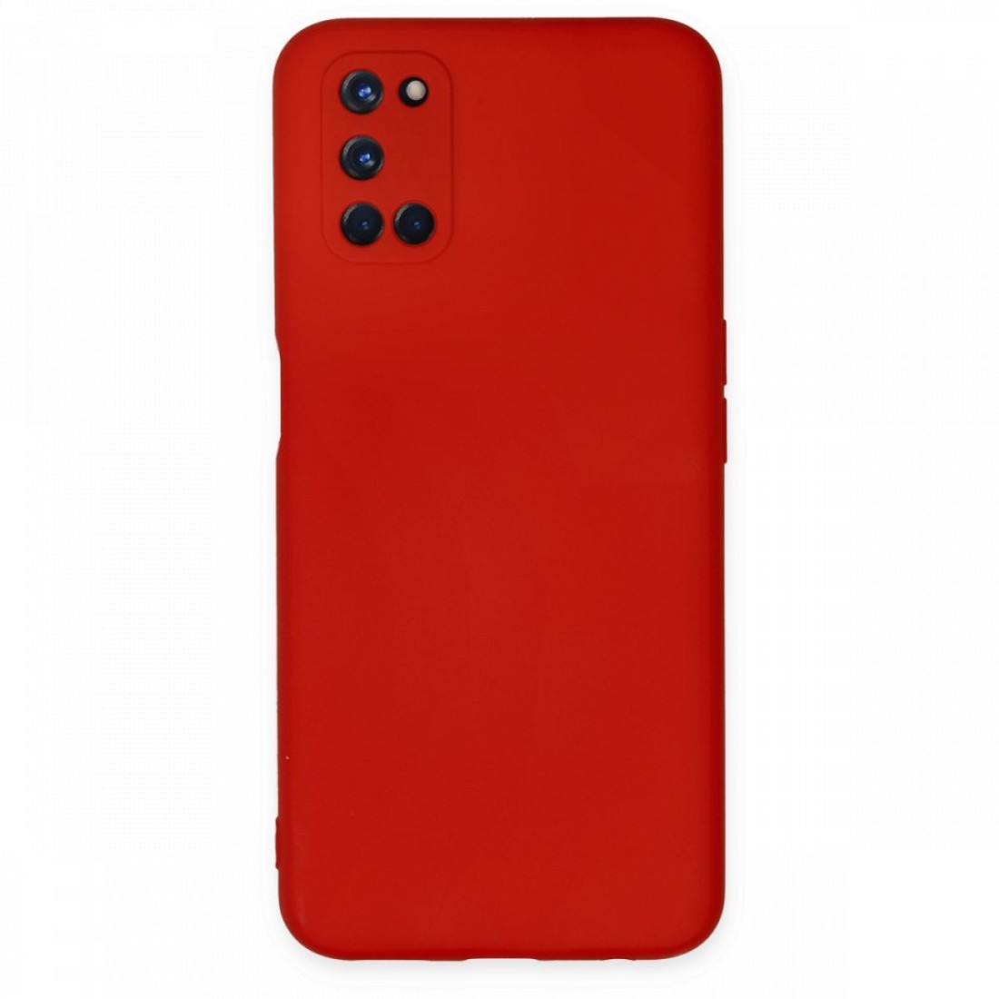 Oppo A72 Kılıf Nano içi Kadife  Silikon - Kırmızı