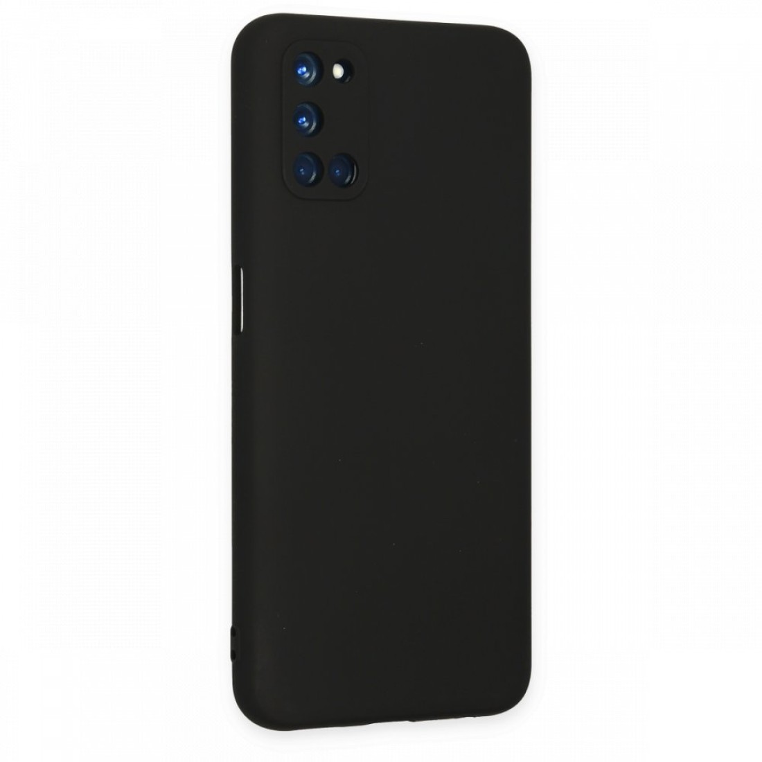 Oppo A72 Kılıf Nano içi Kadife  Silikon - Siyah
