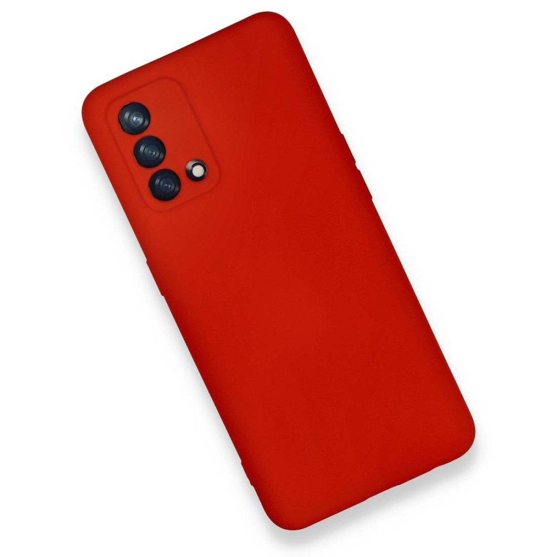 Oppo A74 4G Kılıf Nano içi Kadife  Silikon - Kırmızı