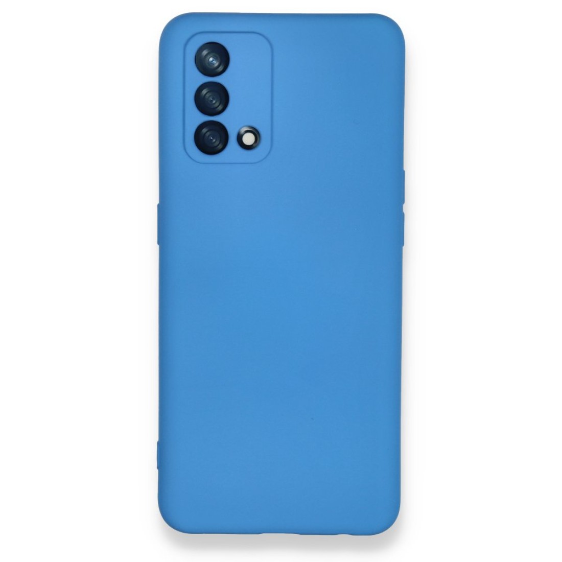 Oppo A74 4G Kılıf Nano içi Kadife  Silikon - Mavi