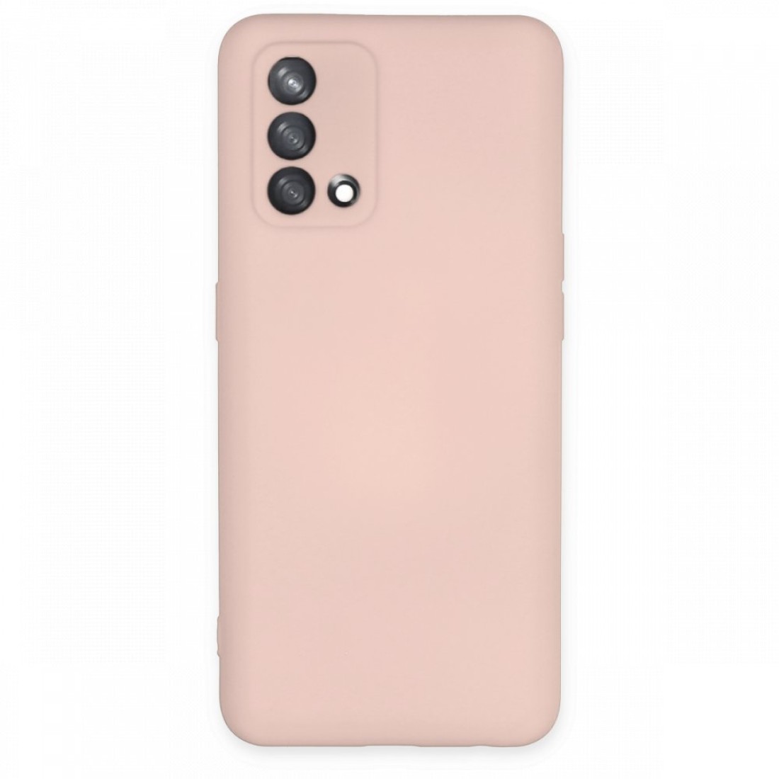 Oppo A74 4G Kılıf Nano içi Kadife  Silikon - Pudra