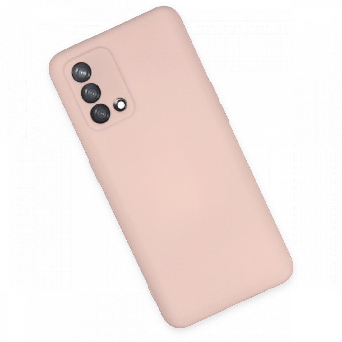 Oppo A74 4G Kılıf Nano içi Kadife  Silikon - Pudra