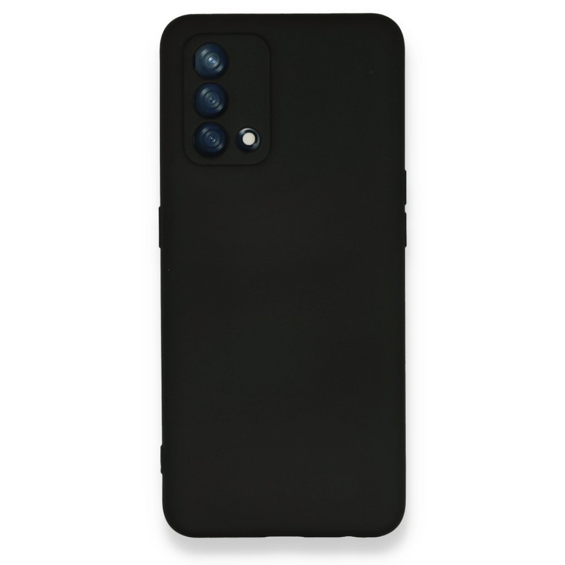Oppo A74 4G Kılıf Nano içi Kadife  Silikon - Siyah