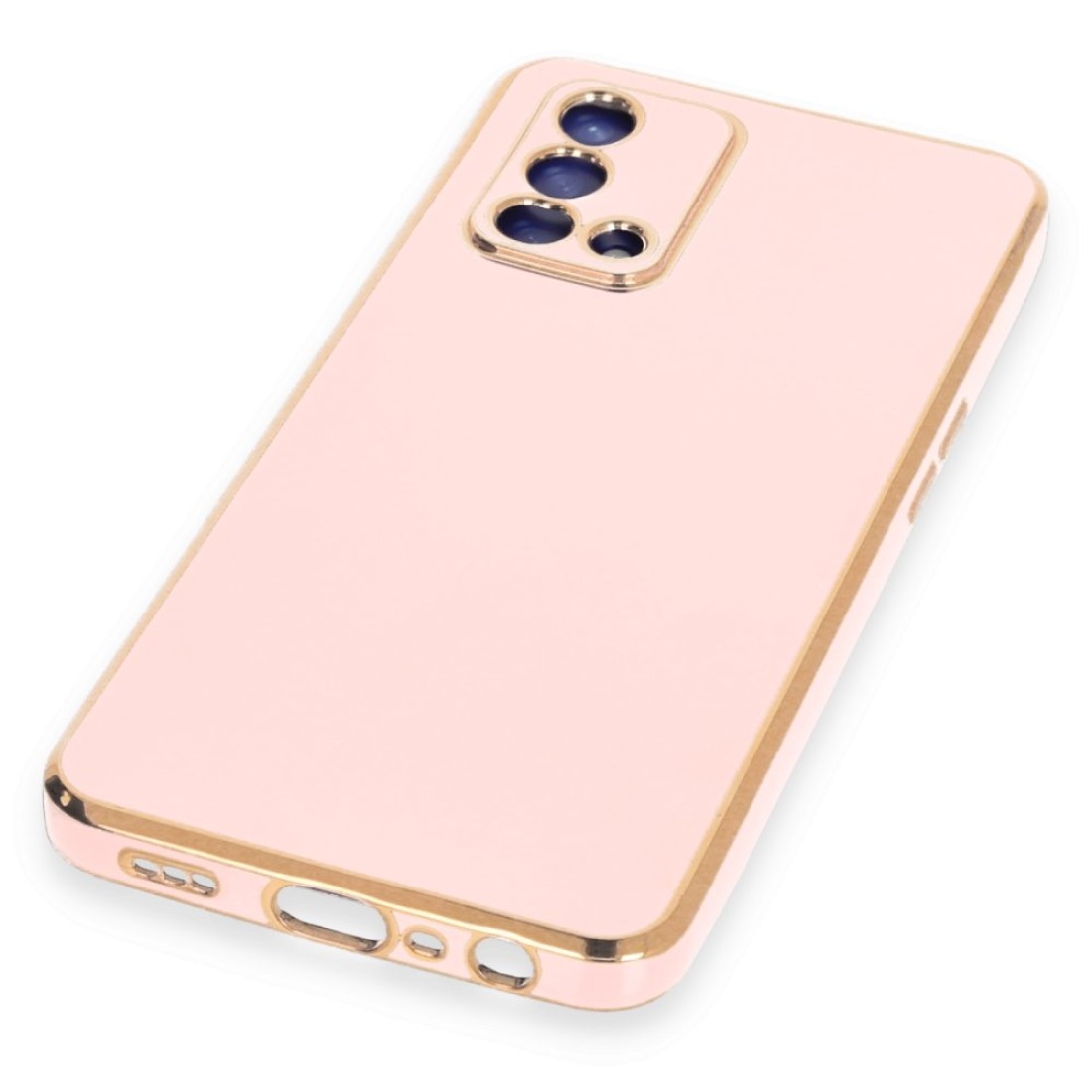 Oppo A74 4G Kılıf Volet Silikon - Pembe