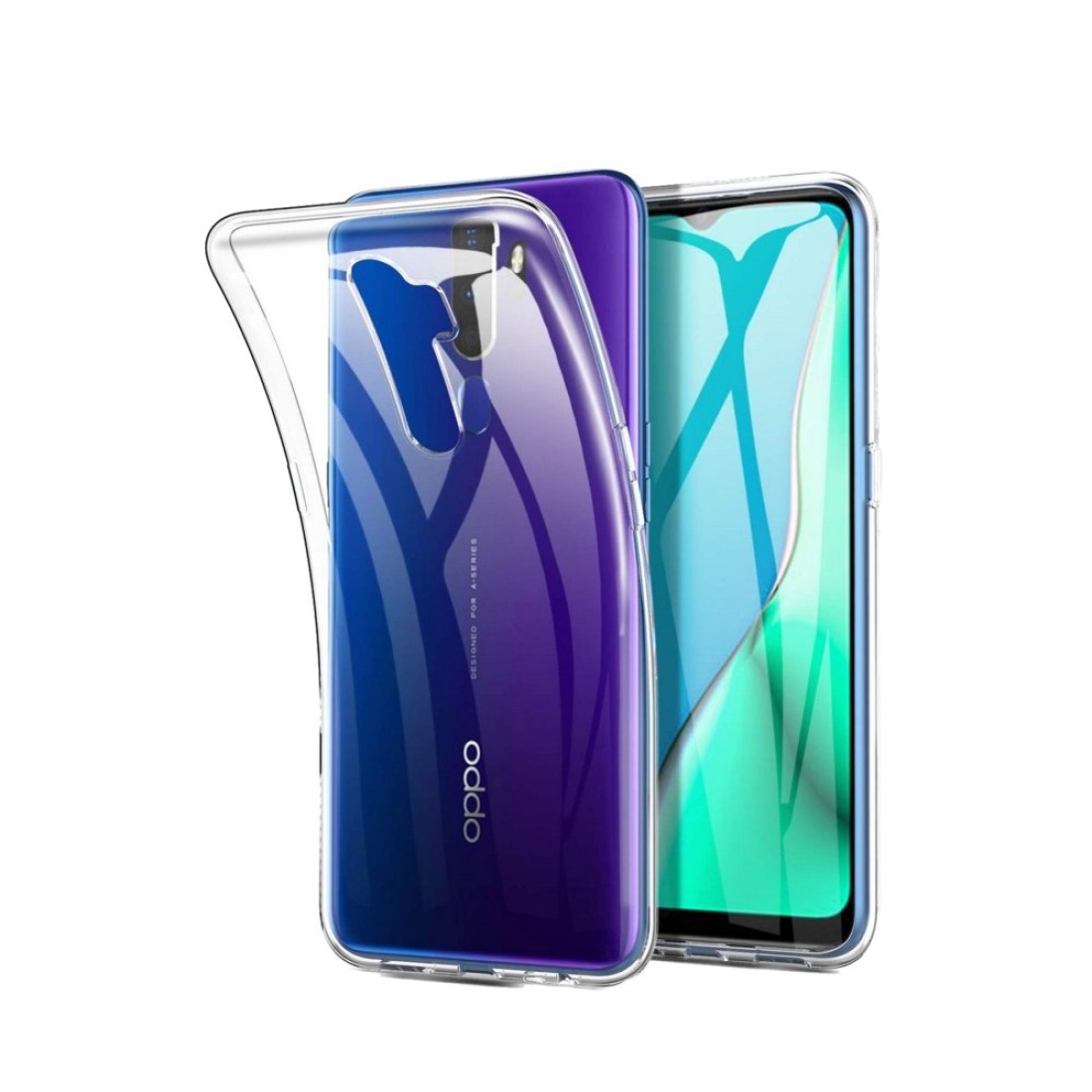 Oppo A9 2020 Kılıf Lüx Şeffaf Silikon