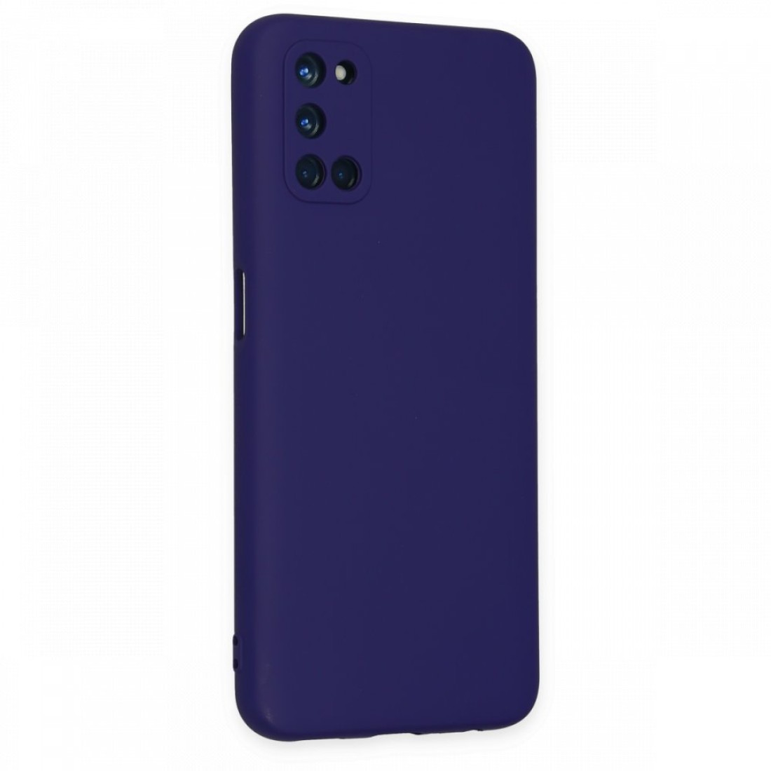 Oppo A92 Kılıf Nano içi Kadife  Silikon - Mor