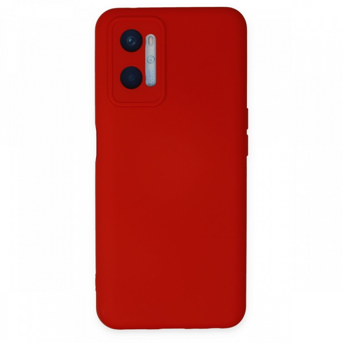 Oppo A96 Kılıf Nano içi Kadife  Silikon - Kırmızı