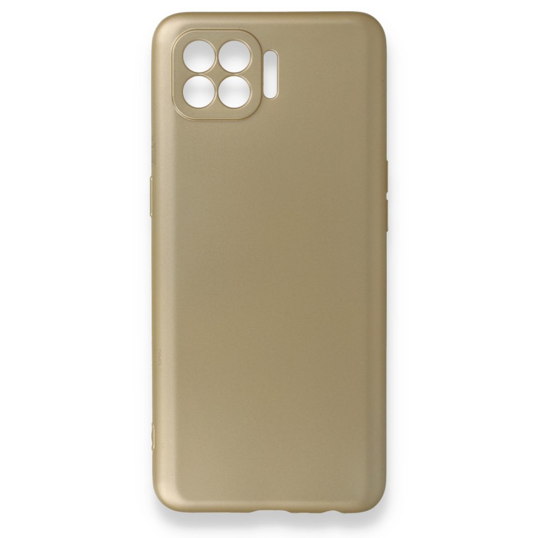 Oppo Reno 4 Lite Kılıf Premium Rubber Silikon - Gold