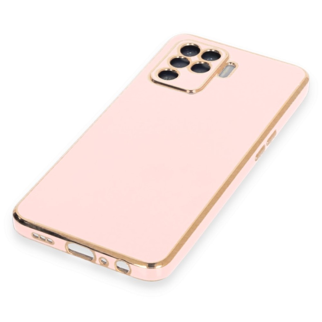 Oppo Reno 5 Lite Kılıf Volet Silikon - Pembe