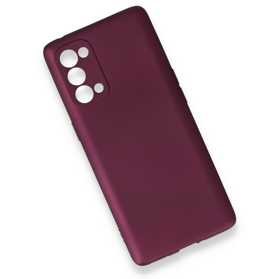 Oppo Reno 5 Pro Kılıf Premium Rubber Silikon - Mürdüm