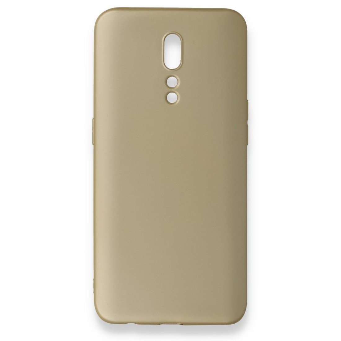 Oppo Reno Z Kılıf Premium Rubber Silikon - Gold