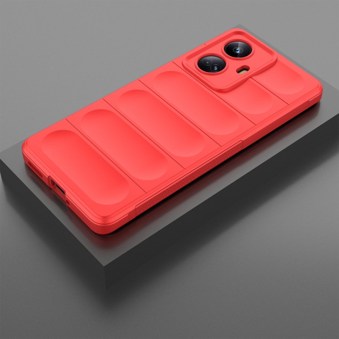 Realme 10 Pro 5G Kılıf Optimum Silikon - Kırmızı