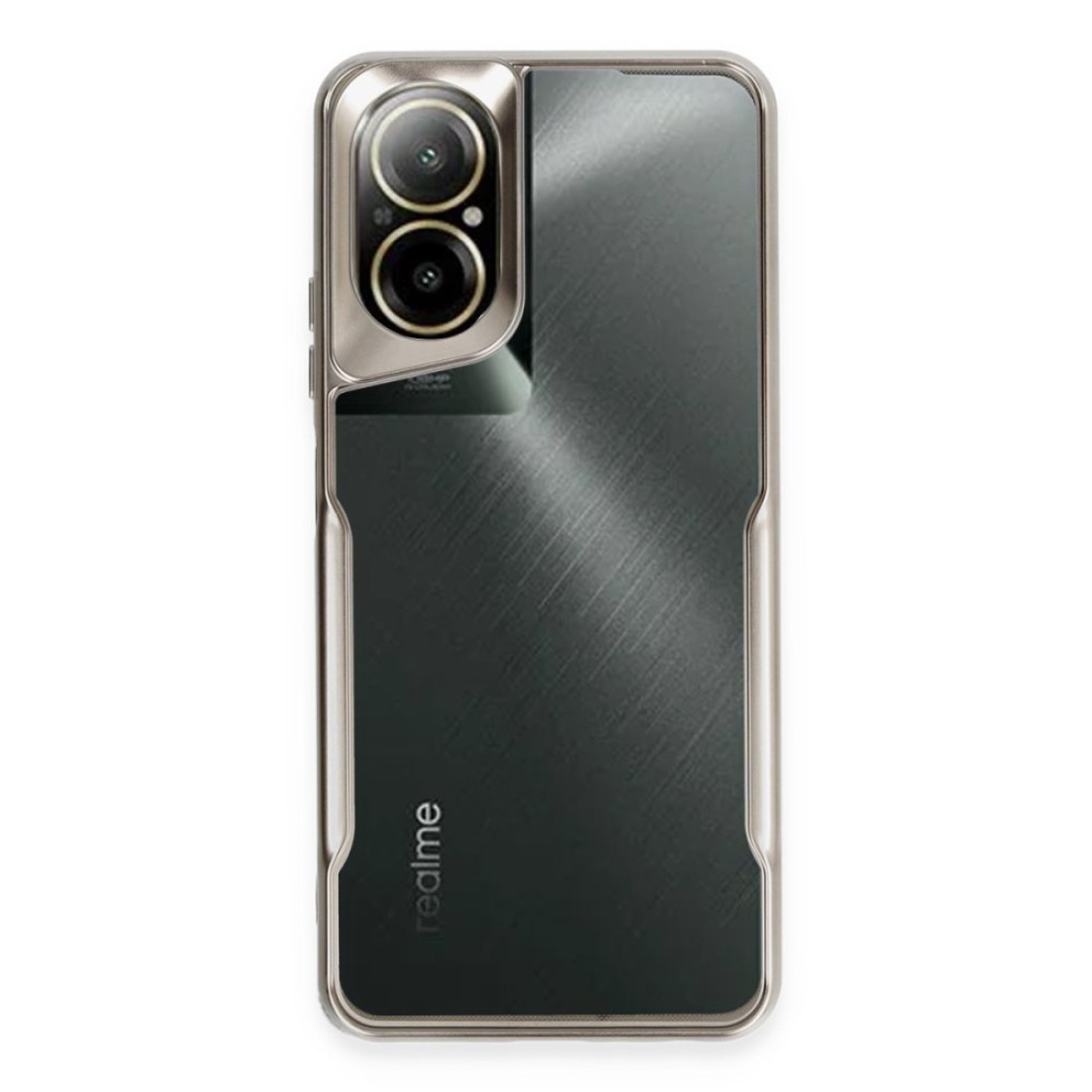 Realme 12 Lite Kılıf Boyi Silikon Kapak - Titan Gri