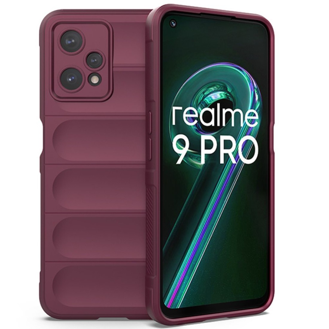 Realme 9 Pro 5G Kılıf Optimum Silikon - Bordo