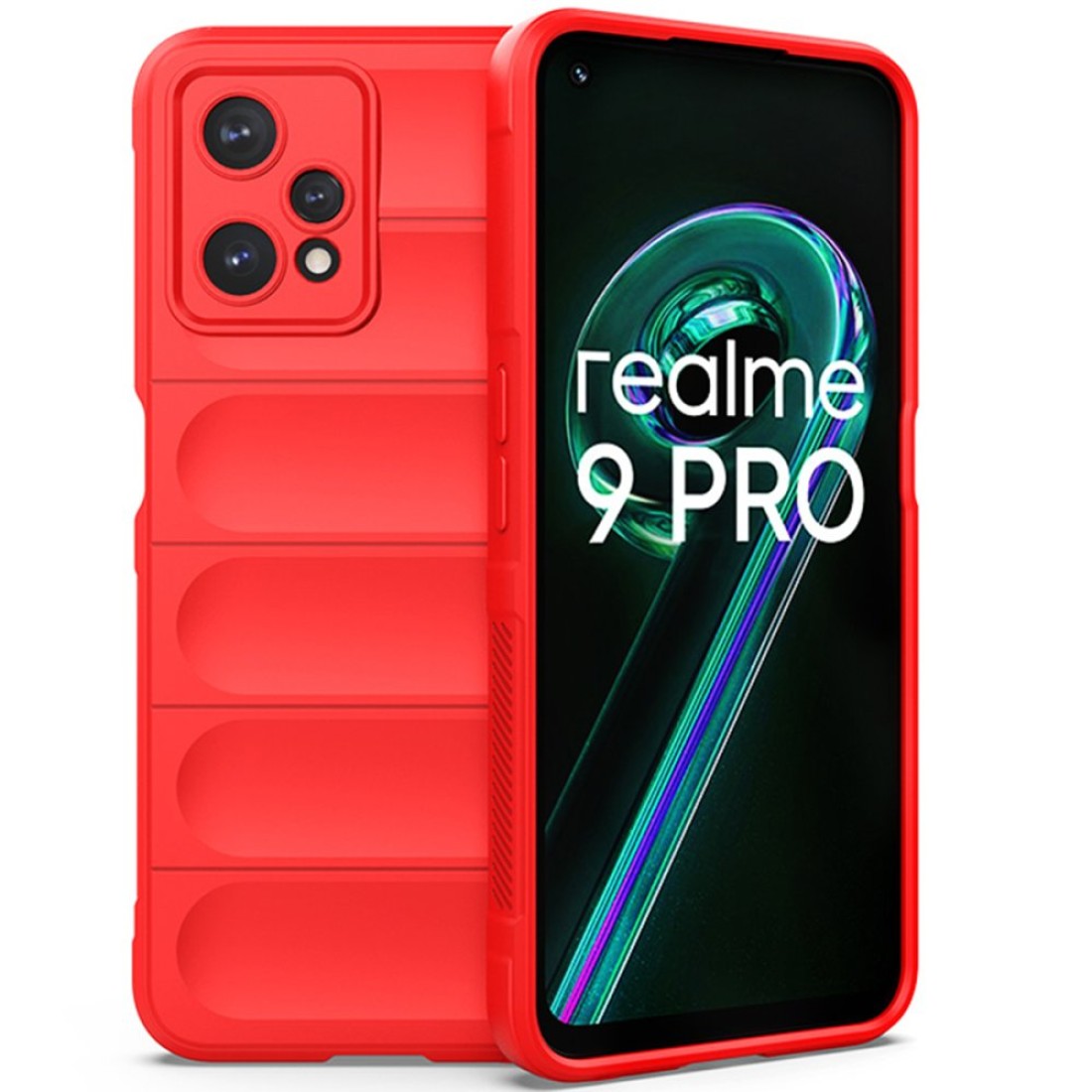 Realme 9 Pro 5G Kılıf Optimum Silikon - Kırmızı