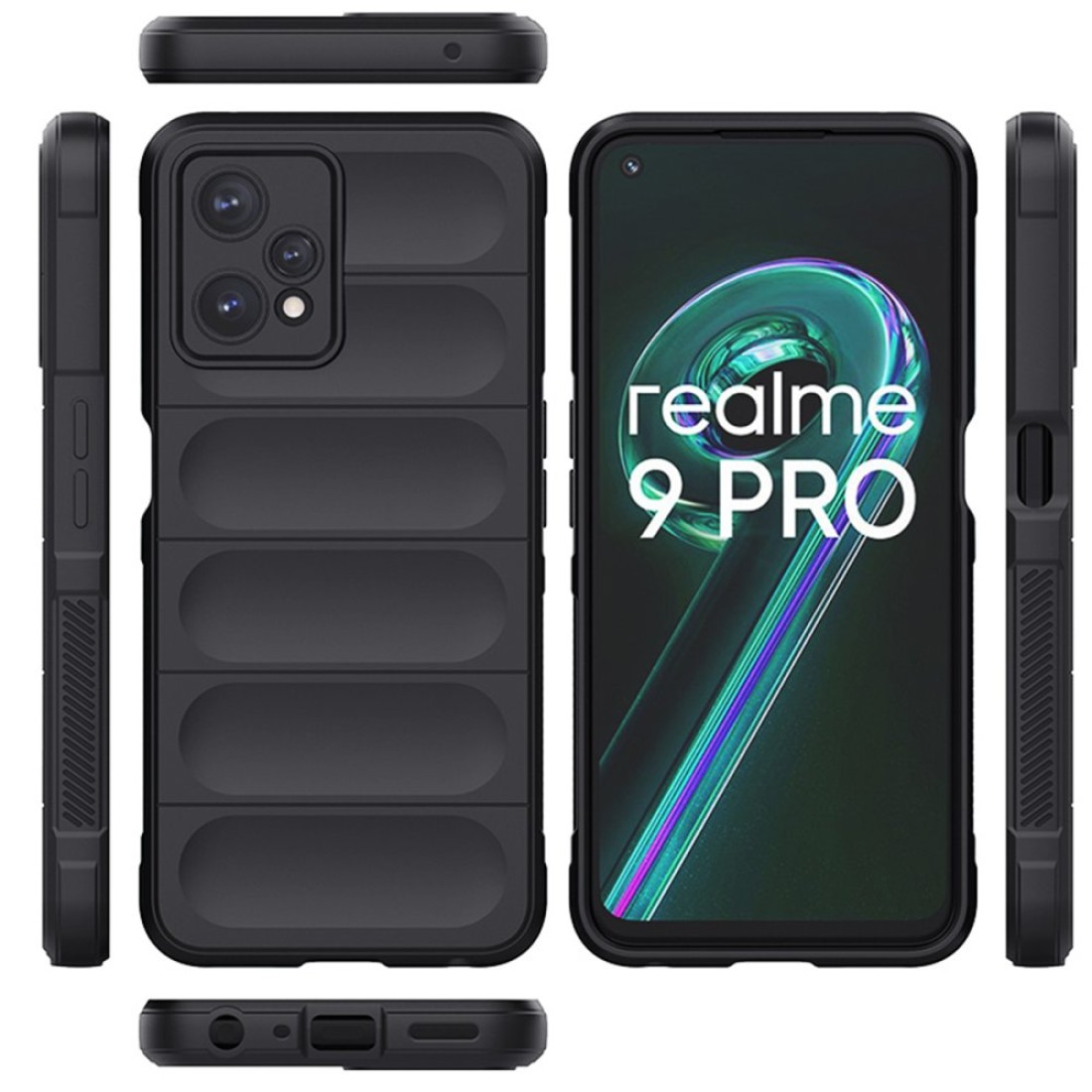 Realme 9 Pro 5G Kılıf Optimum Silikon - Koyu Yeşil