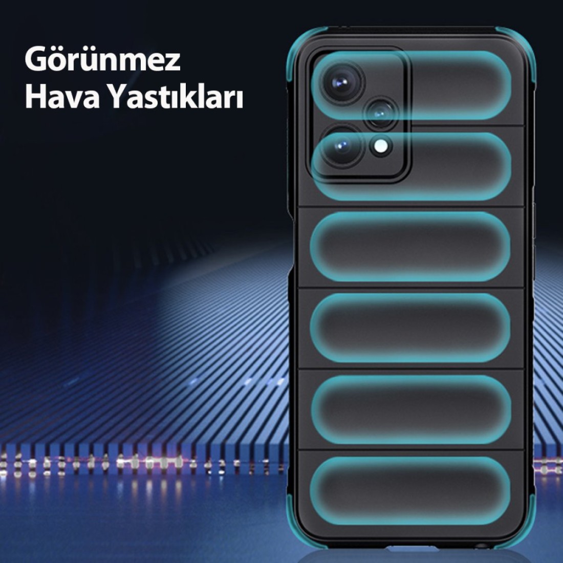 Realme 9 Pro 5G Kılıf Optimum Silikon - Koyu Yeşil