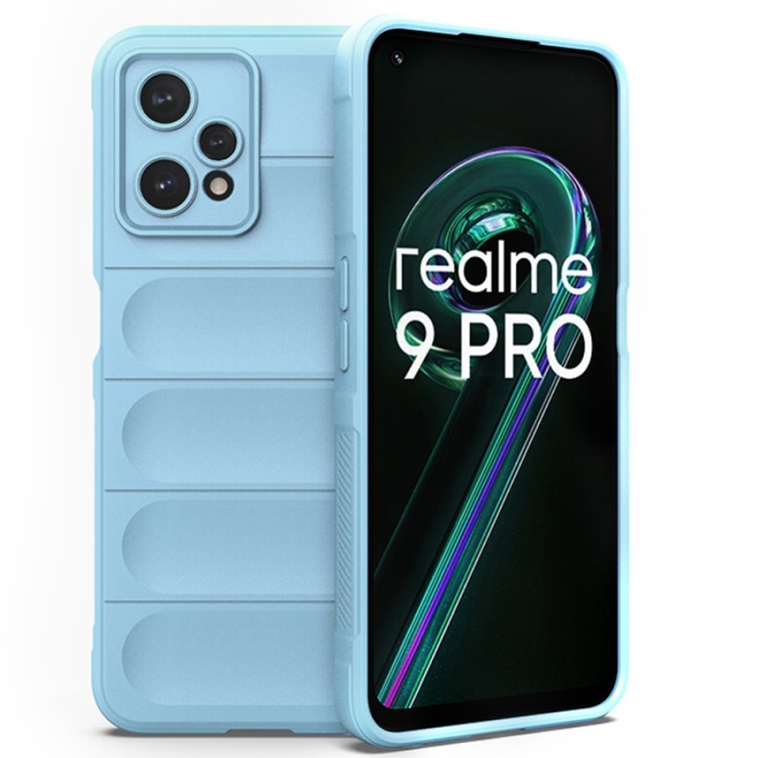 Realme 9 Pro 5G Kılıf Optimum Silikon - Sky Blue