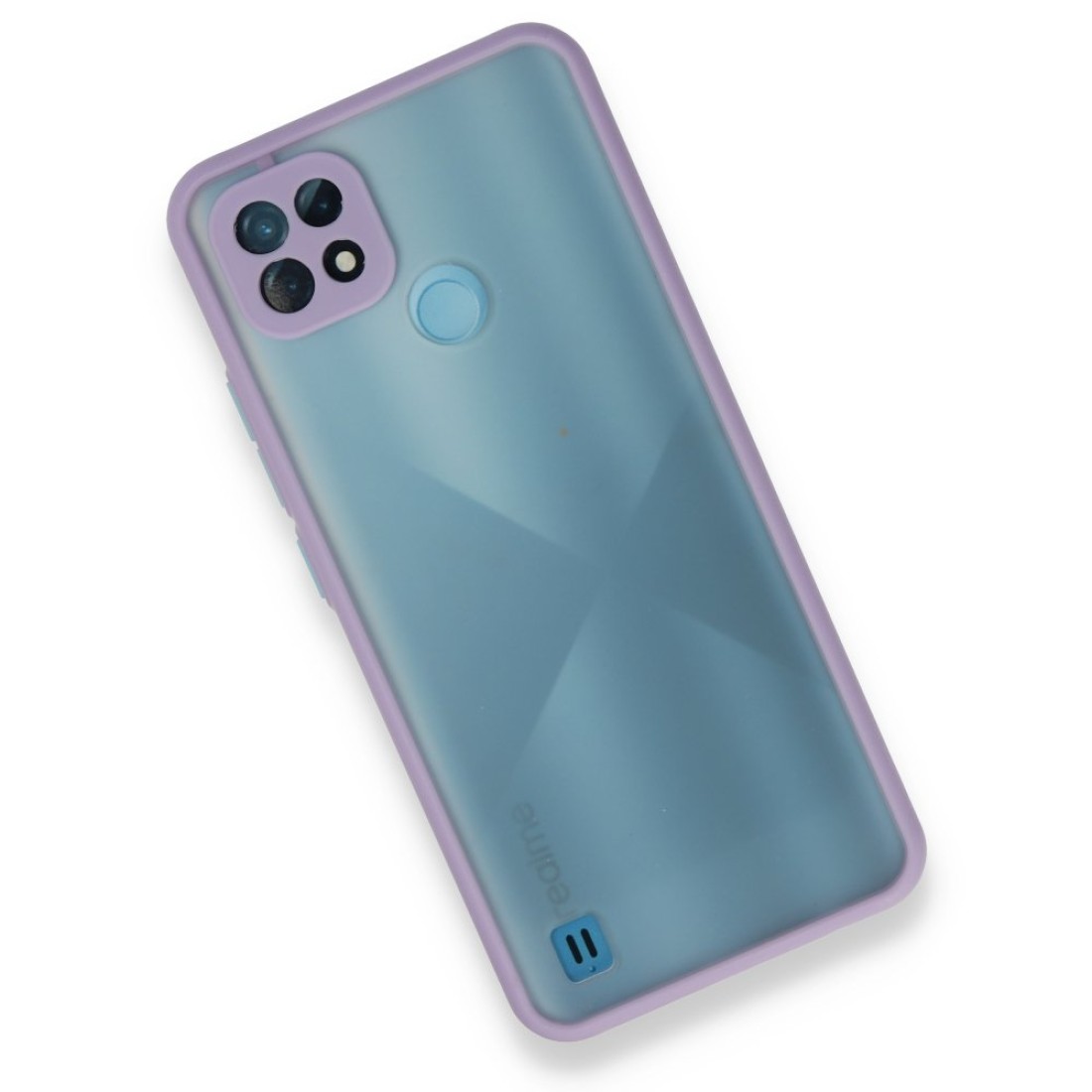 Realme C21 Kılıf Montreal Silikon Kapak - Mor