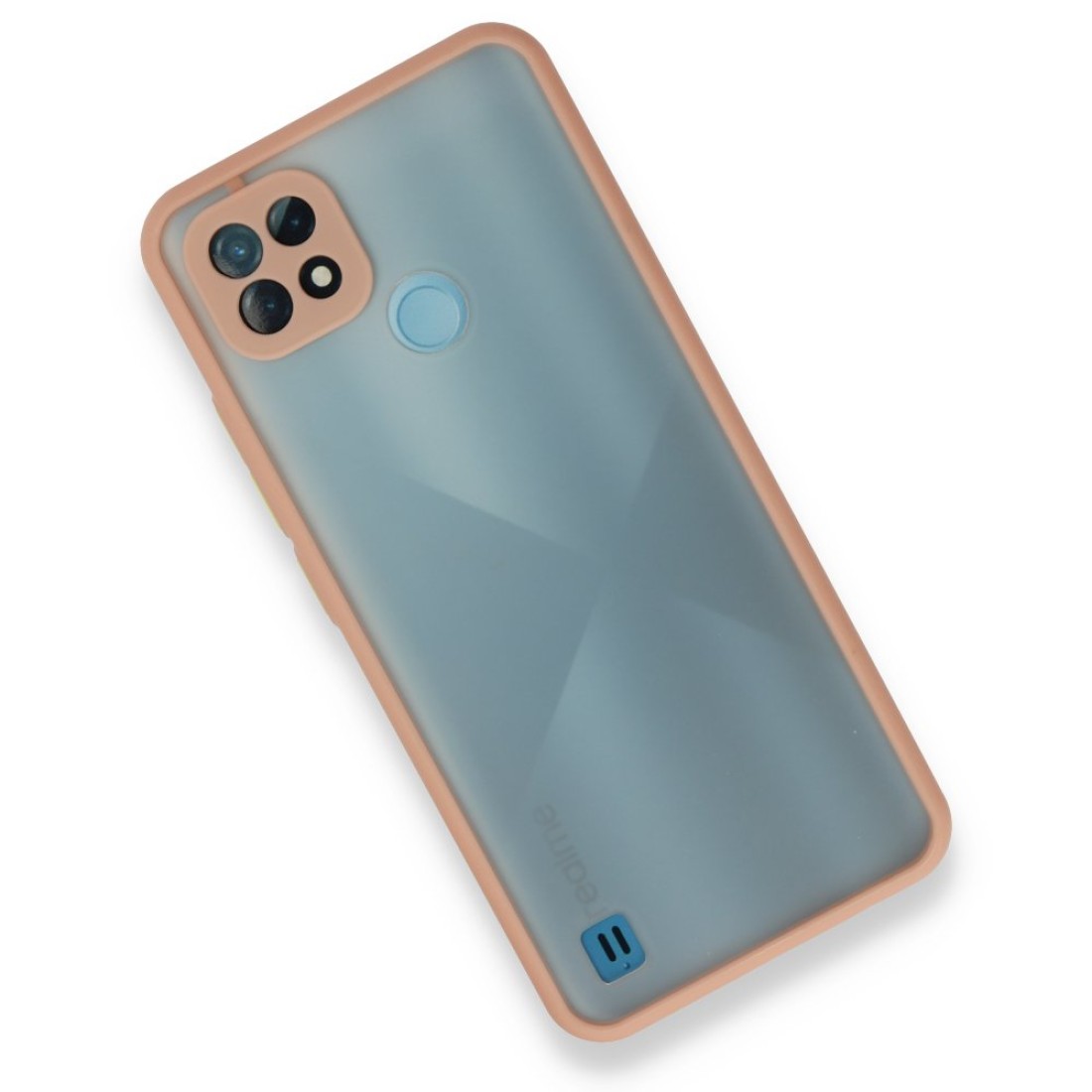 Realme C21 Kılıf Montreal Silikon Kapak - Pembe