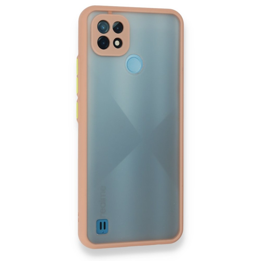 Realme C21 Kılıf Montreal Silikon Kapak - Pembe