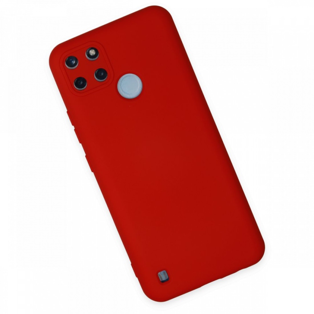 Realme C21Y Kılıf Nano içi Kadife  Silikon - Kırmızı